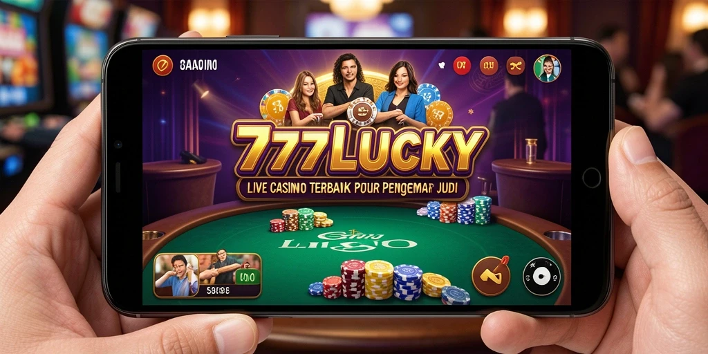 Gameplay Live Casino yang mendebarkan di 777LUCKY, dealer profesional dan suasana kasino.
