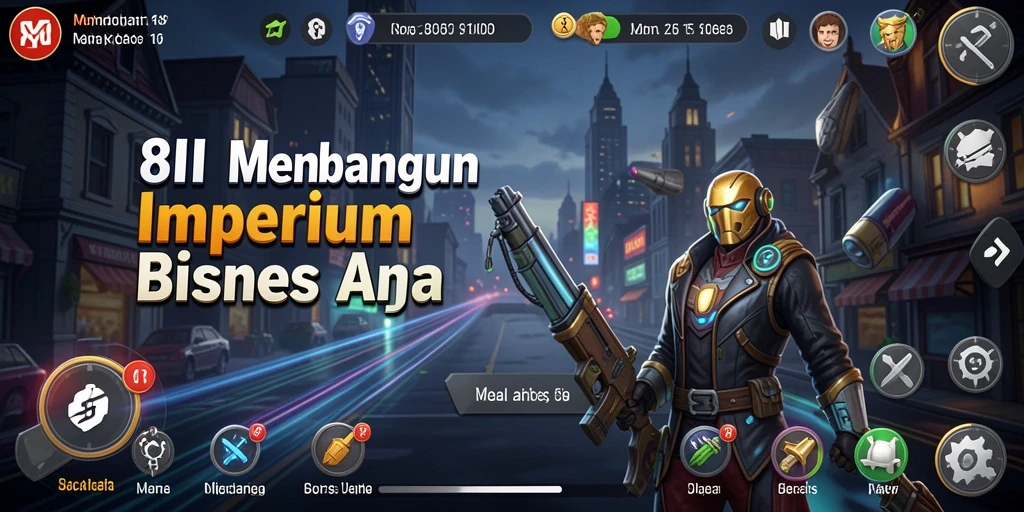 Tampilan gameplay seru saat membangun bisnis di 8II.