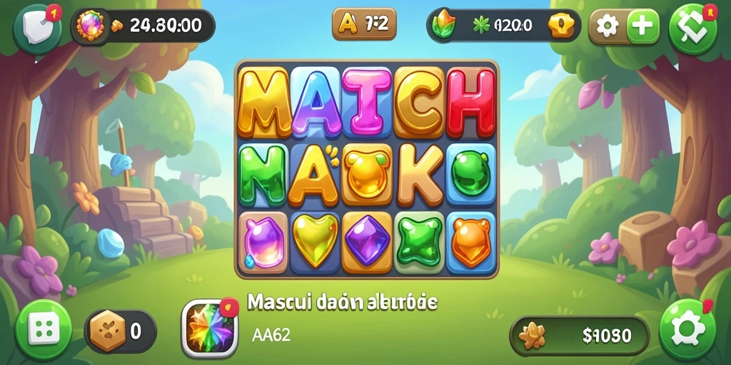 Screenshot gameplay AA62 yang menampilkan kombinasi item seru.