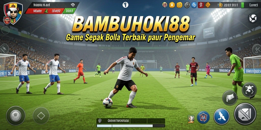 Tangkapan layar <strong>BAMBUHOKI88</strong> menampilkan aksi seru di lapangan.