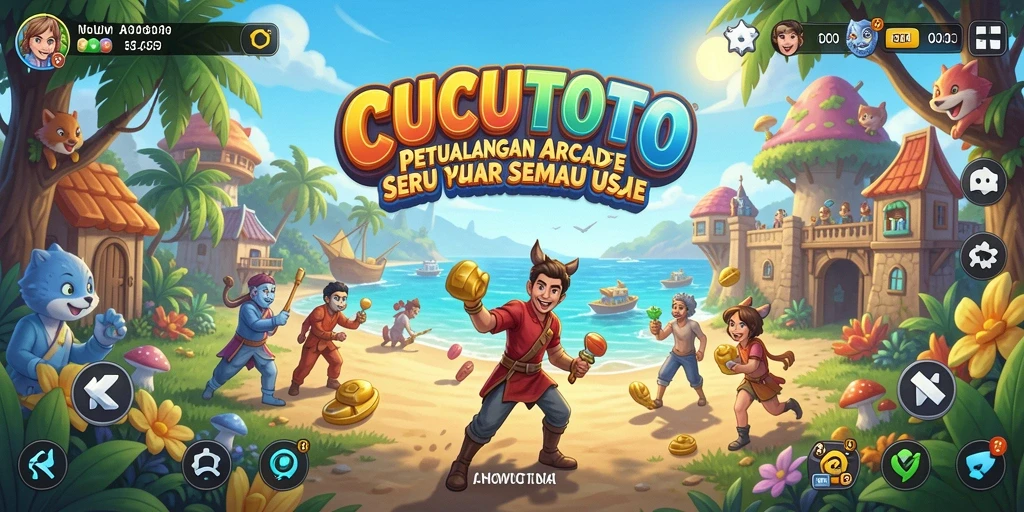 Screenshot gameplay seru CUCUTOTO yang penuh aksi.