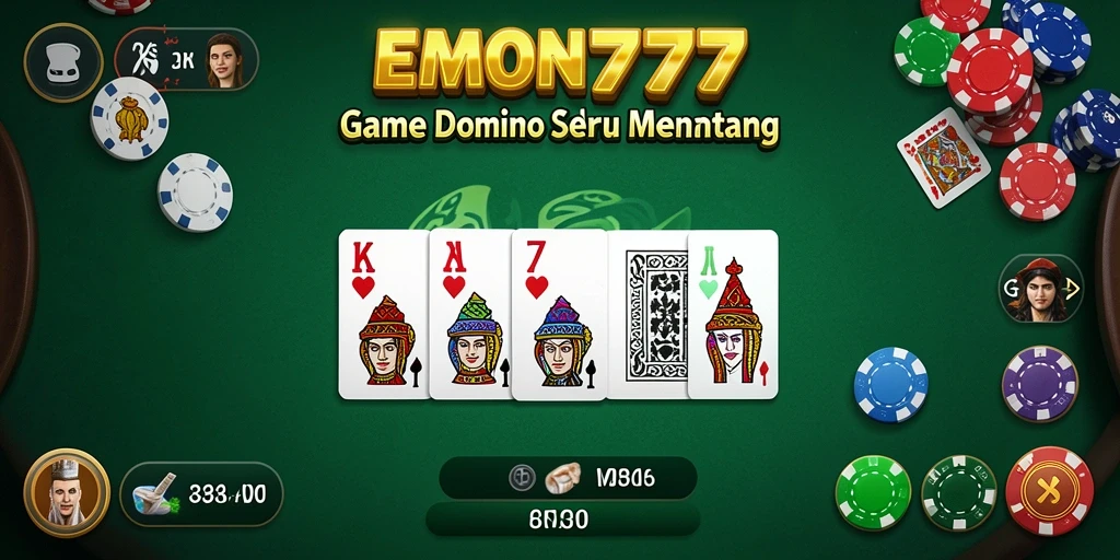 Tampilan gameplay seru di EMON777 dengan pemain yang bersaing.
