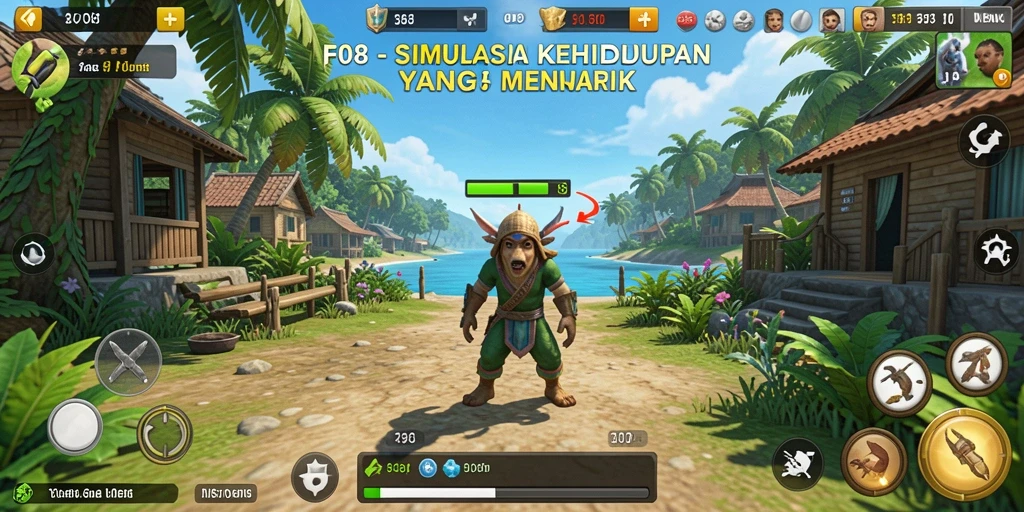 Tampilan gameplay F08 yang realistis dan menawan.