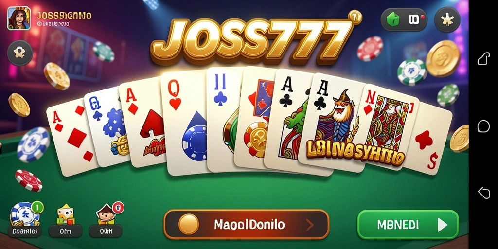 Tampilan menarik dari gameplay Domino di JOSS777.