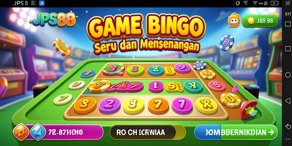 Tampilan gameplay JPS88 yang menarik saat bermain Bingo.