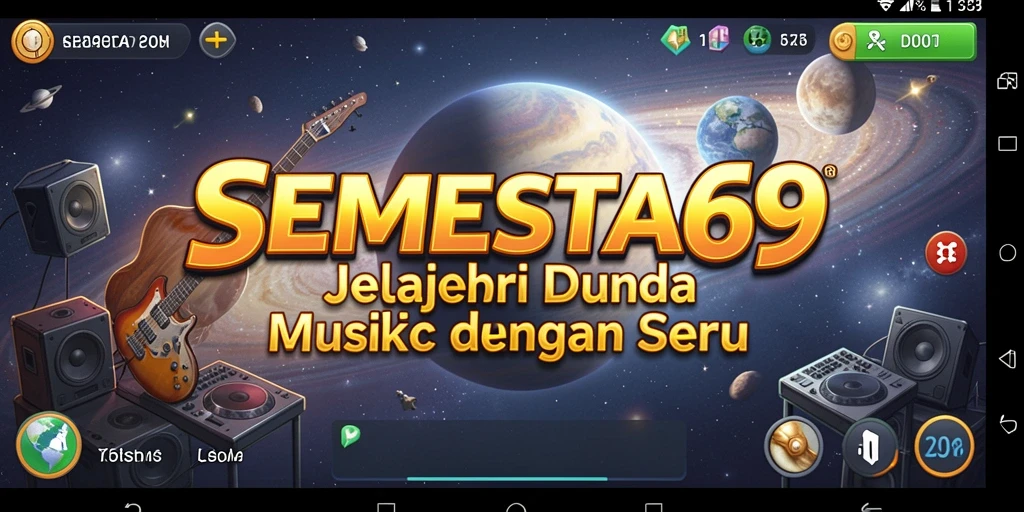Tampilan gameplay seru dengan alat musik virtual.